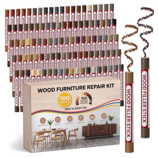 100 Color Wood Filler Repair Sticks