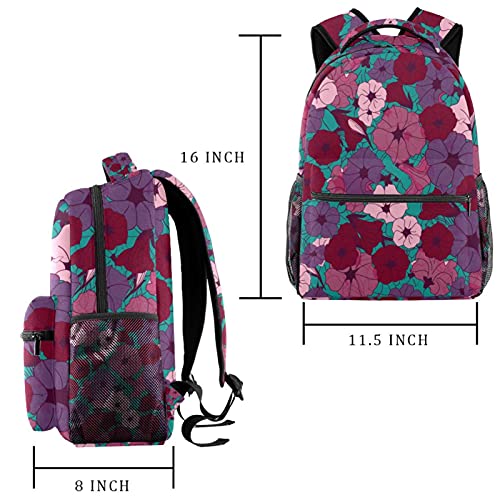 Sac à dos multiusage bleu marine à motif feuilles multicolore 10'' mixte