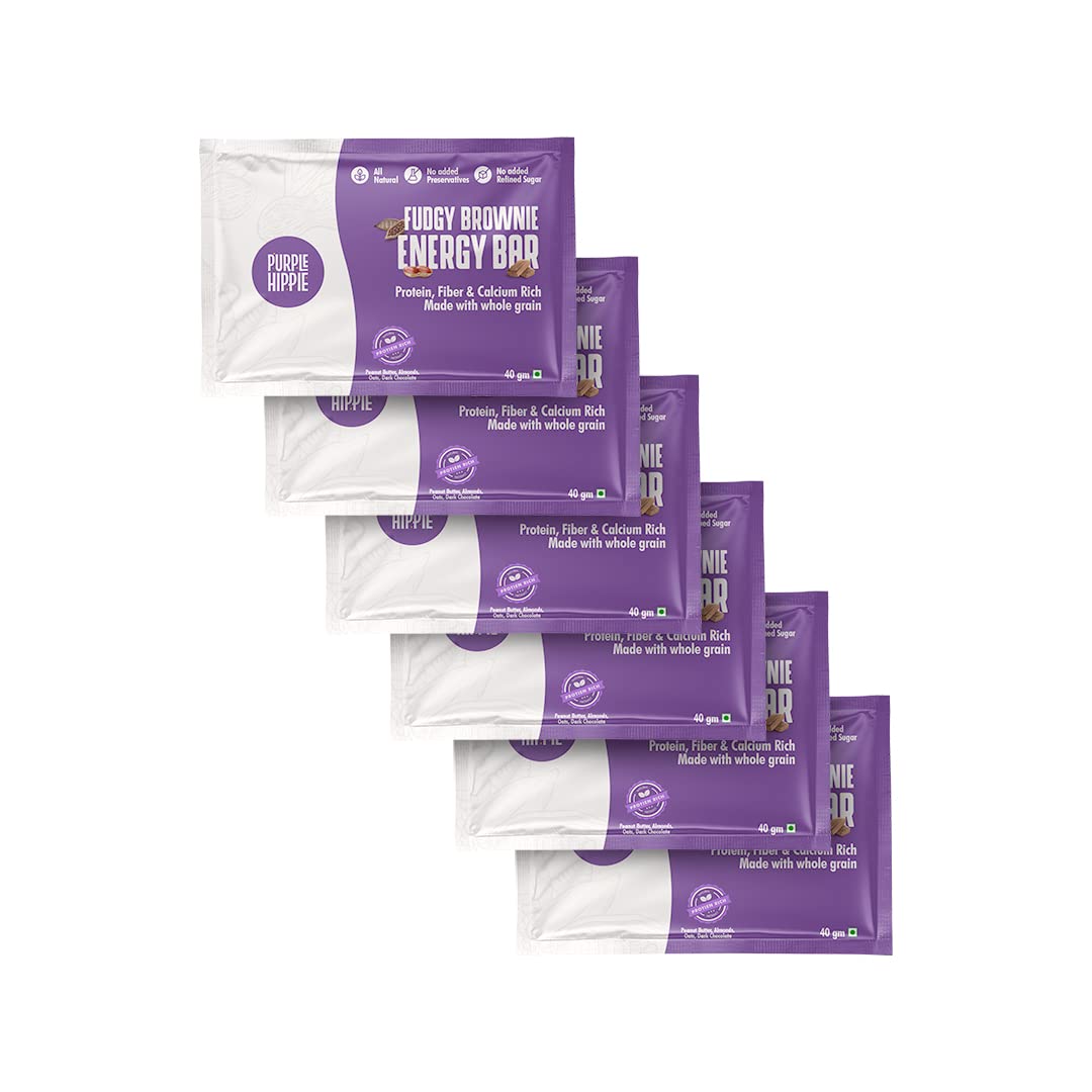Purple Hippie Fudgy Brownie Energy Bars(Pack of 6) (B0B62WCXWV) Amazon Price History, Amazon Price Tracker