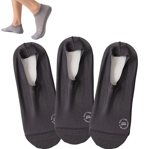 Genérico Calcetines Invisibles Ultradelgados Antideslizantes de Algodón Peinado,Cortos para Mujer con Malla Transpirable,Medias Invisibles Antideslizantes Finas para Verano para Hombre (06,7pc)