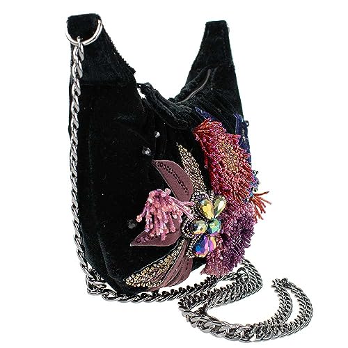 Mary Frances Spark Embellished Mini Crossbody Handbag, Black3