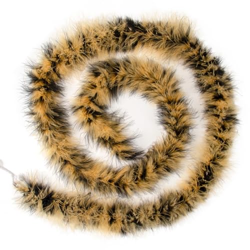 Boa de plumas de marabú decorativa de 72 pulgadas para fiestas y Navidad