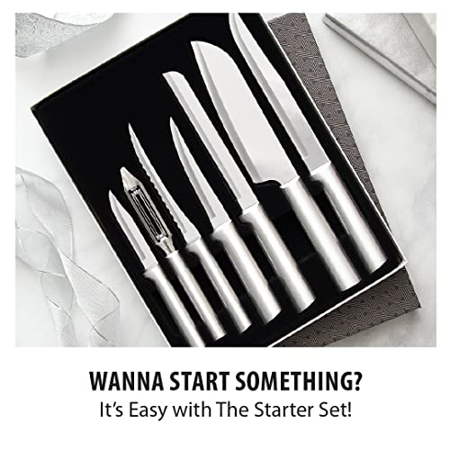 Rada-Cutlery-Knife-7-Stainless-Steel-Kitchen-Knives-Starter-Gift-Set-with-Brushed-Aluminum-Made-in-USA-Silver-Handle