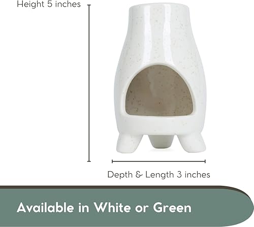 Miniatura 4 de Best Life Shoppe Mini-Chiminea - Soporte de Palo Santo hecho a mano, quemador de incienso y colector de cenizas para palitos de Palo Santo o