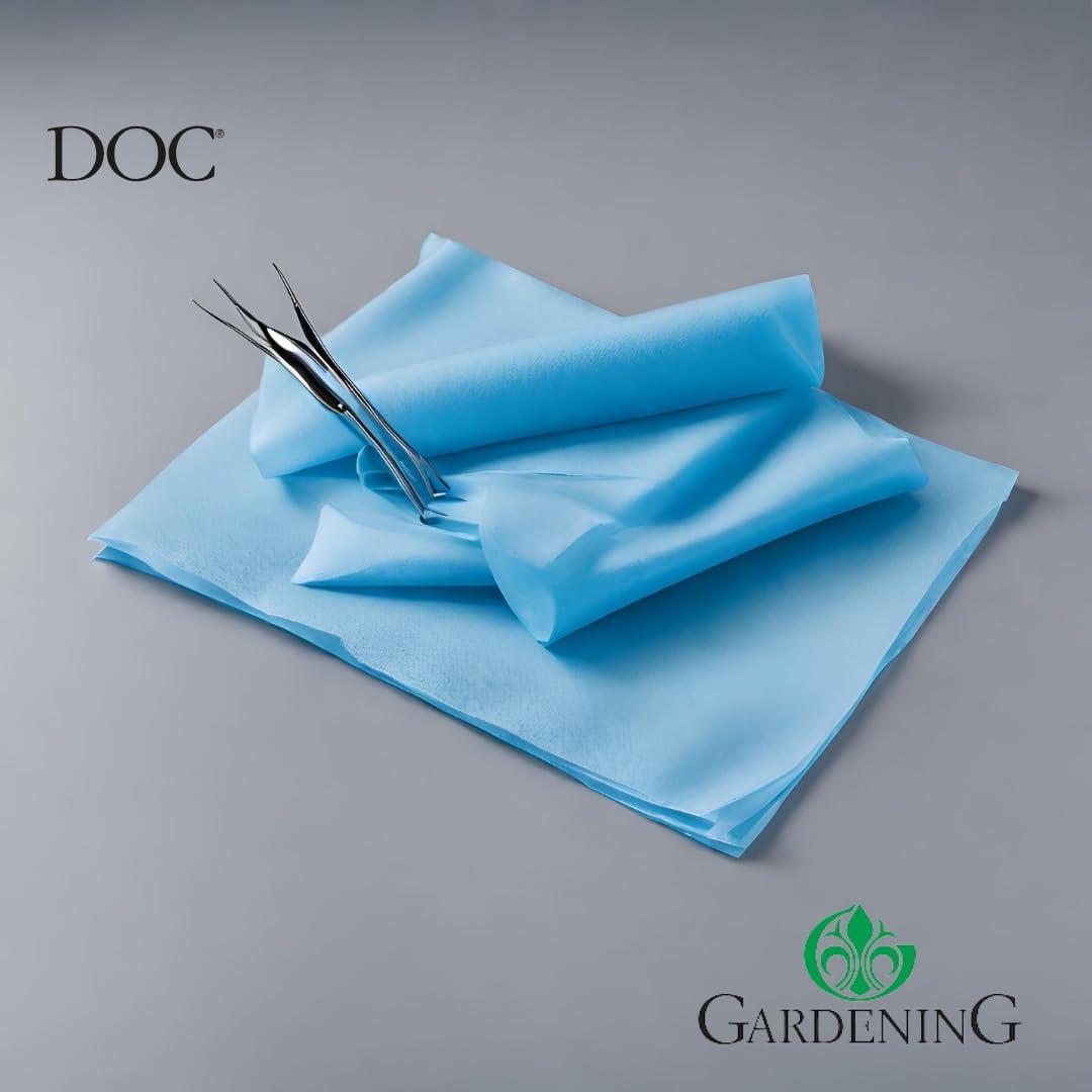 DOC Sterile chirurgische Tücher aus TNT 50 x 50 cm, Packung mit 10 Stück, Einweg-Tuch, wasserdicht, in Verbindung mit TNT + PE, Größe 50 x 50 (10 Stück)