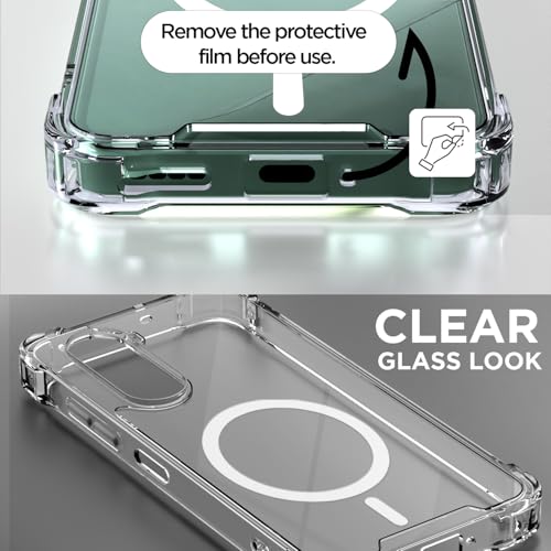 Image of Pikkme Back Cover for OnePlus Nord CE 6 Lite 5G Mag-Safe Shockproof PC + TPU | Protective Case Magnetic Support | Bumper Case (Transparent Mag-Safe)