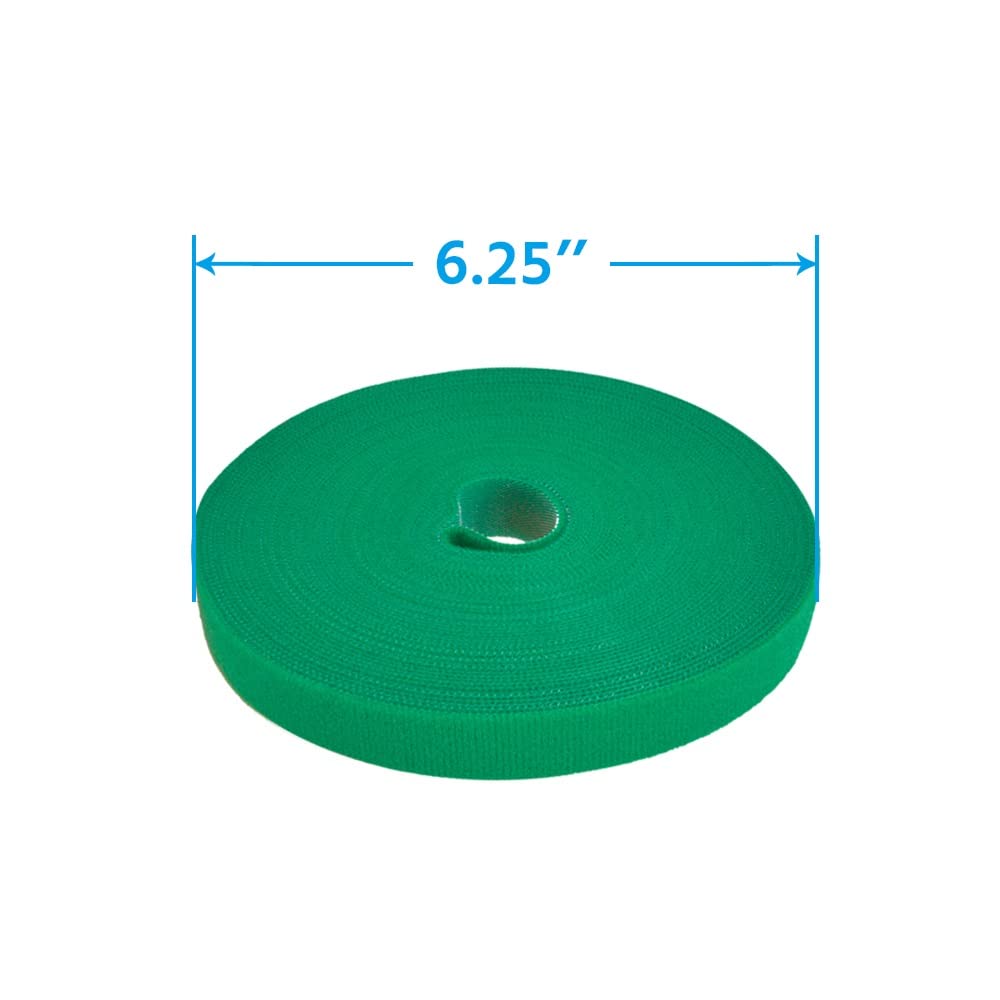 Rollo de cinta de cierre de de 0.8 pulgadas de ancho (verde)