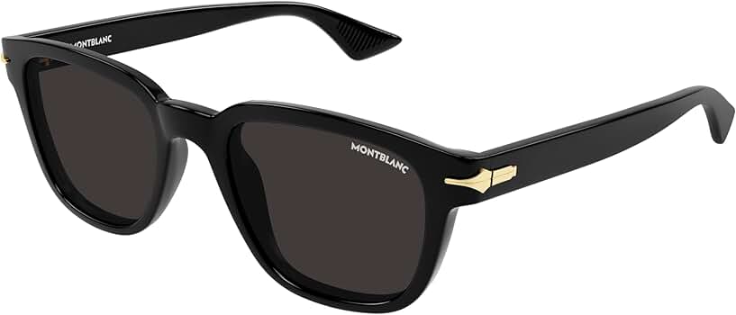 Amazon.com: Montblanc MB0302S Black/Dark Grey 53/21/150 men