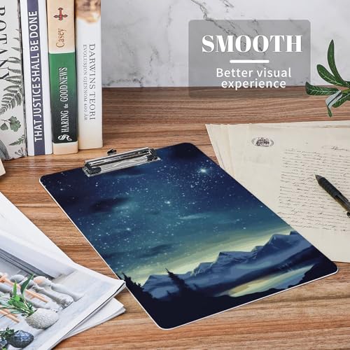 Planchette A4 clip bas en acrylique rigide et stable