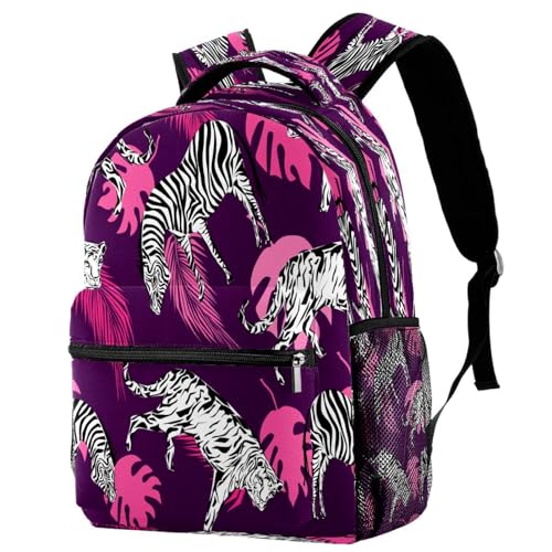 Sac de voyage décontracté zèbre multicolore pour ados et filles