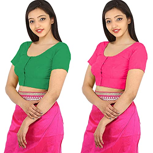 Image of Namita Women's Rubia Cotton Solid Half Sleeve Blouse
