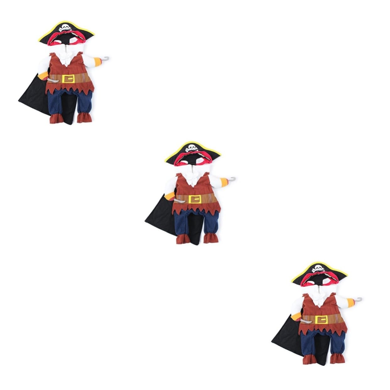 POPETPOP 3piezas Disfraz De Pirata para Mascotas Traje De Ropa para Perros y Gatos para Fiestas y Eventos Incluye Sombrero para Halloween y Ocasiones Especiales