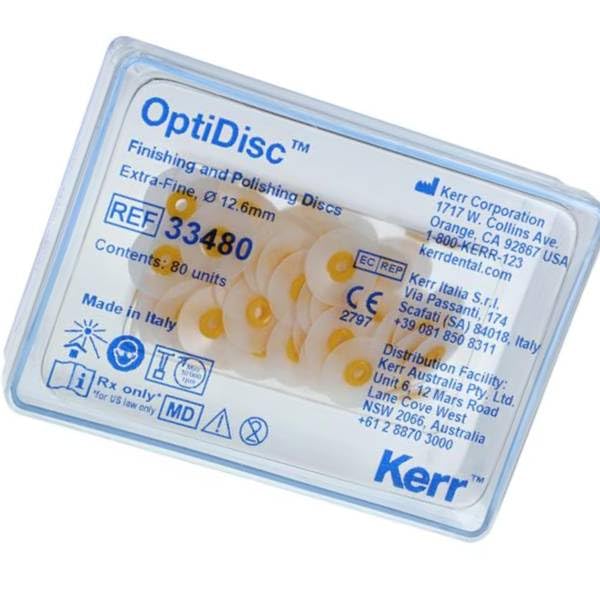 Axis Dental 33480 NTI OptiDisc Finishing & Polishing Discs Extra Fine 12.6mm 80/Pk