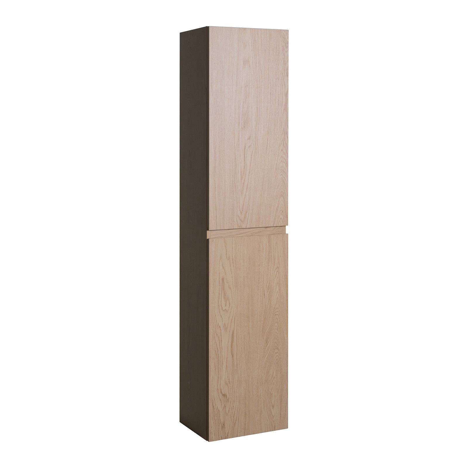 MOB-IN Ensemble Meuble Simple Vasque 60cm avec Vasque et Colonne Sorrento Décor chêne