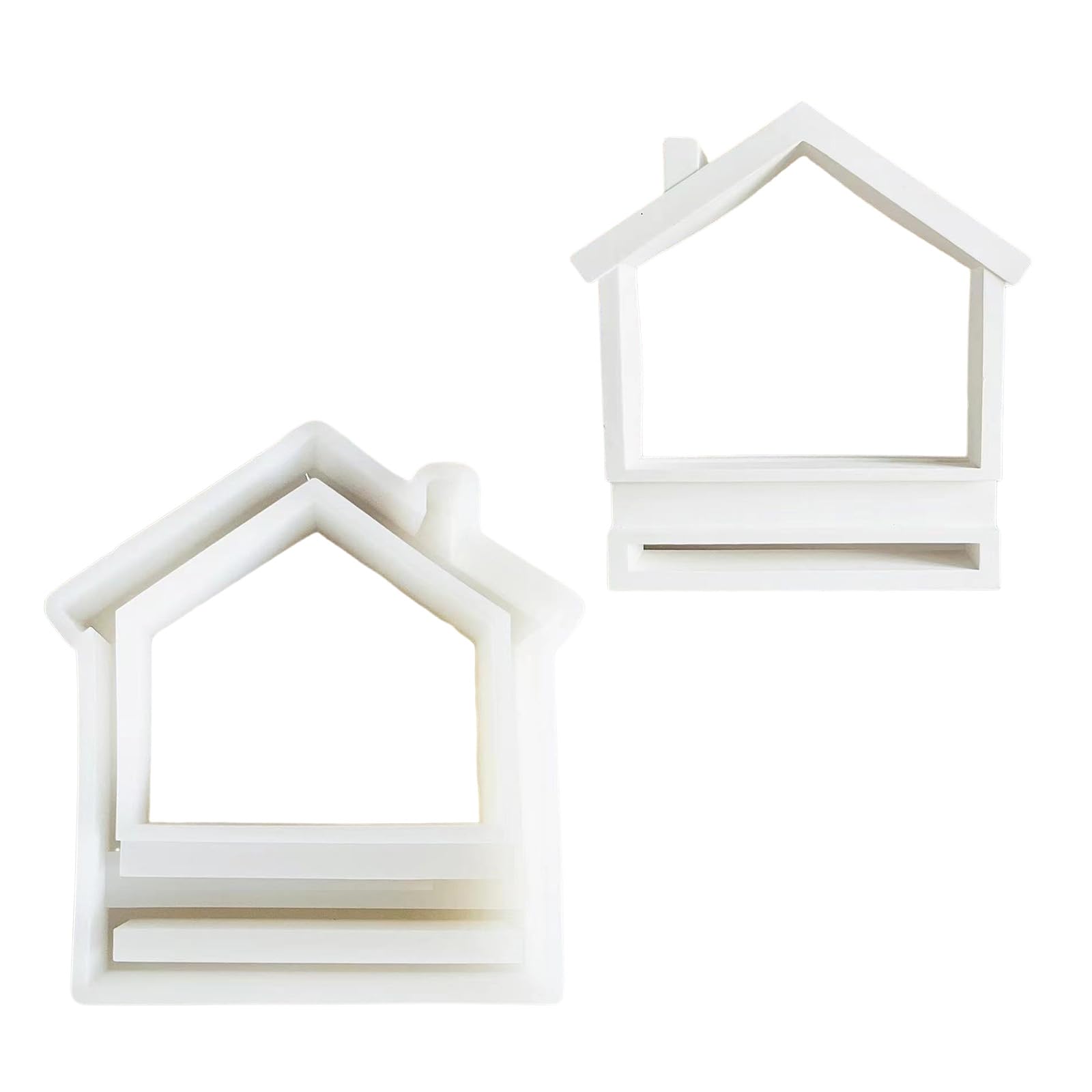 Molde de silicona multiusos para la base de la casa, molde de silicona con base transparente para detallar la casa para diseñadores