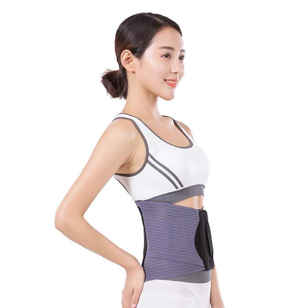 Faja Lumbar Fitness, Cintura Transpirable/Abrazadera de la Espalda Baja, para Hernia de Disco, ciática, con Almohadilla Lumbar extraíble,XL