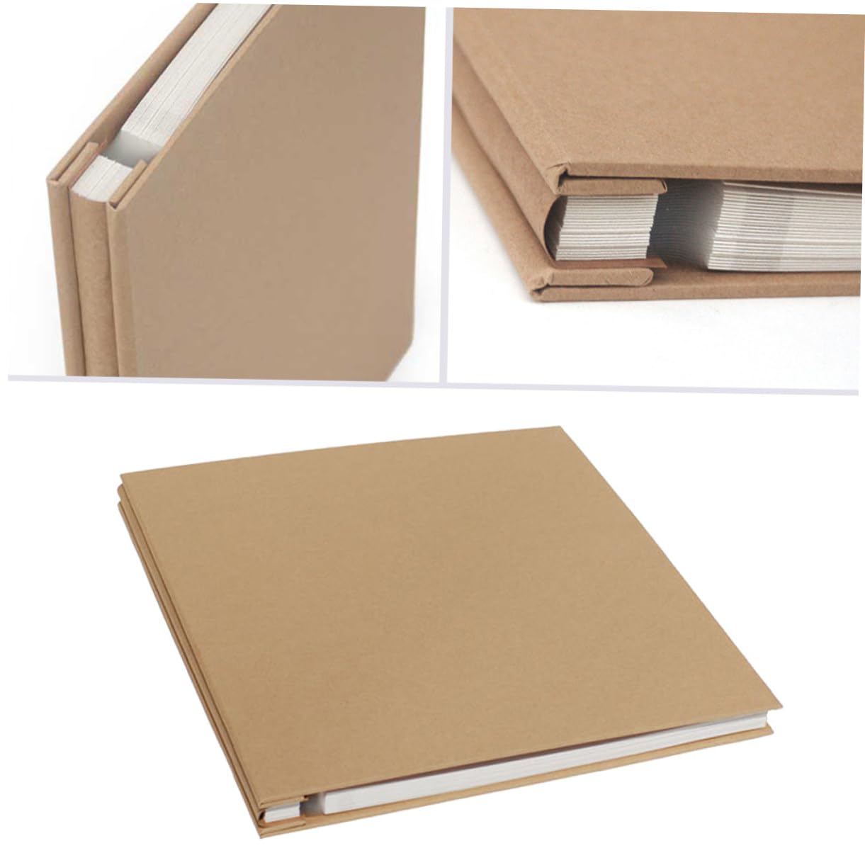 Cabilock 20hojas Álbum De Fotos Autoadhesivo De Papel Kraft Para Scrapbooking De San Valentín Aniversarios y Viajes Diseño