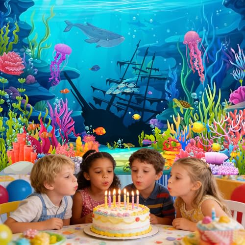 Fondo Fotográfico Tema Bajo el Mar 7x5ft miniatura 4