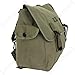 MILITARIA STUFFS U.S. WW2 M1936 Musette Bag w/Shoulder Strap,WWII Shoulder Messenger Bag, Vintage Tactical Bags Military Crossbody Haversack (Green)