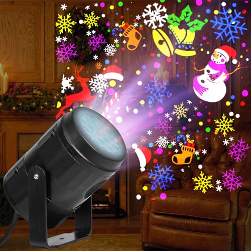 Christmas Projector Lights Outdoor/Indoor, Led Lights Projector Waterproof for Christmas Decorations, Holiday Projector for Xmas