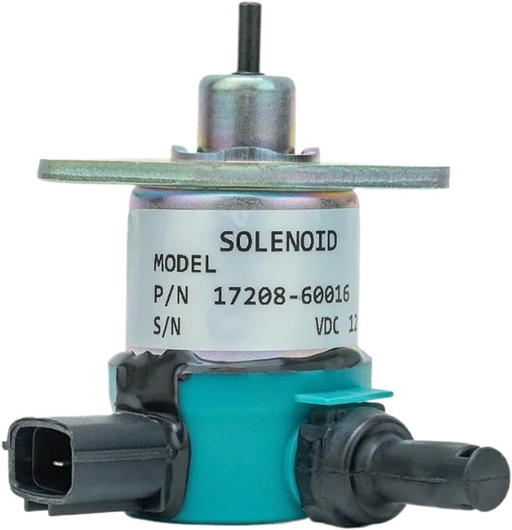 17208-60015 Fuel Shut Off Solenoid Valve 17208-60010 17208-60012 For D905 D1005 D1105 V1305 V1505 Engine Stop Solenoid(12V)