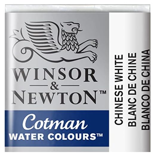 Winsor & Newton Cotman Acuarela En Pastilla, Blanco De China, 1,9x1,6x1,1 cm