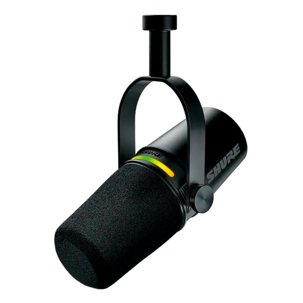 Kit Podcast Profissional: 4 Microfones Shure MV7+-K USB/XLR + 4