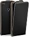 Produktbild moex Flip Case für Huawei P8 Lite 2017 Hülle klappbar, 360 Grad Rundum Komplett-Schutz, Klapphülle aus Vegan Leder, Handytasche mit vertikaler Klappe, magnetisch - Schwarz