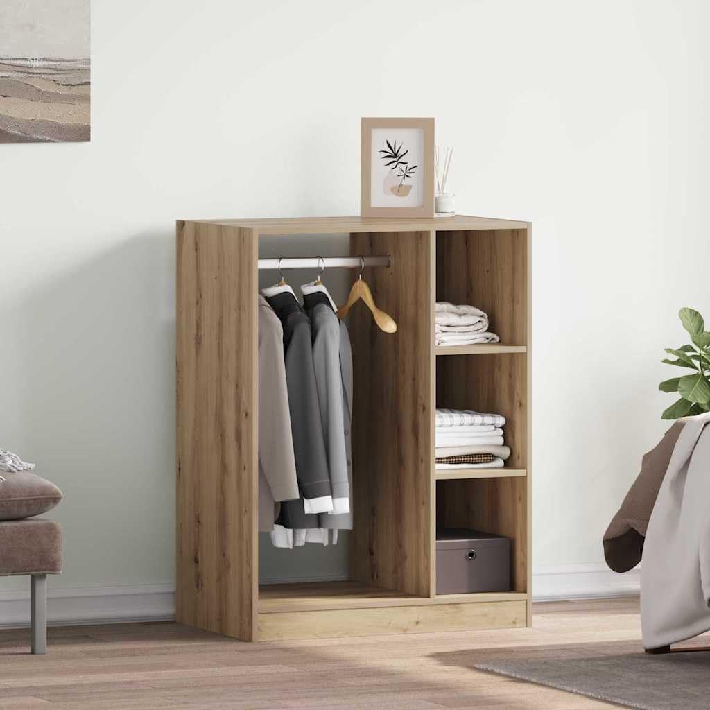Armadio con ripiano in rovere artigianale 77 x 48 x 102 cm, armadio per soggiorno, camera da letto, cabina armadio, scrivania