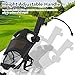 HRVEOCEI 4-Wheel Golf Push Cart for Golf Bags, One-Touch Fold Push Golf Bag Carts with Wheels, Adjustable Handle Foot Brake, Drink & Gear Holder, Lightweight Aluminum