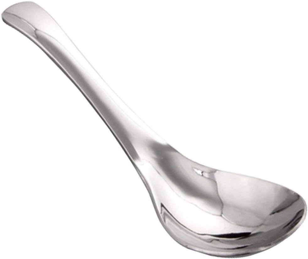 COMIART Stainless Steel Soup Spoon, Coffee Spoon, Table Spoon,Thick Heavy Weight for Home, Kitchen or Restaurant, Set of 6 (Soup Spoon)
