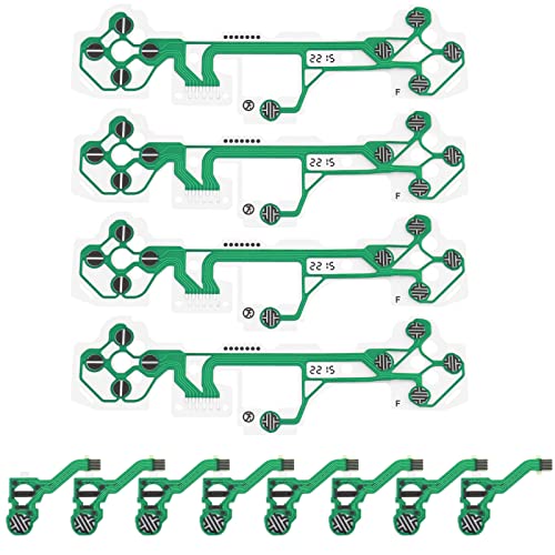 SG Store 4 Piezas Reemplazo de Membrana de Película Conductora V2 Compatible con PS5 FPC Cable de Cinta Flexible Accesorios Electrónicos Color Verde