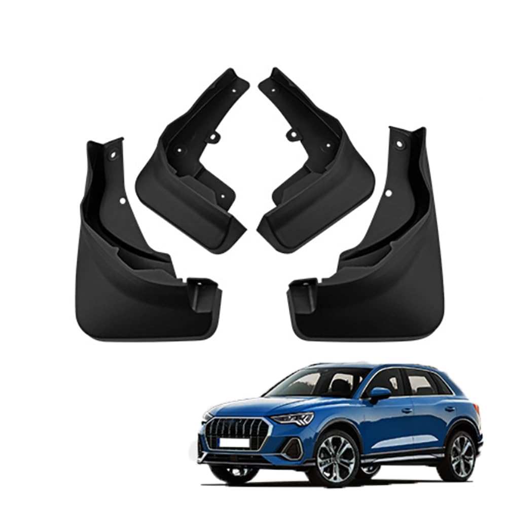 AMHVMU 4pcs Mud Flaps for Audi Q3 Sport (Mid-to-High Specs) 2019-2022