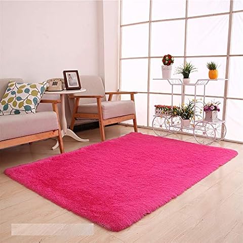 Treer Alfombra de Felpa Mullida, Rectángulo Antideslizante Cover