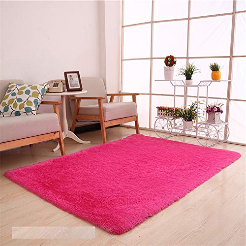 Treer Alfombra de Felpa Mullida, Rectángulo Alfombra Antideslizante, Adecuado para la decoración de Salas de Estar y...