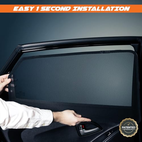 Image of Volkswagen Polo Magnetic Sun Shades /Curtains - Set of 5pcs Suitable for Polo 2010 Onwards