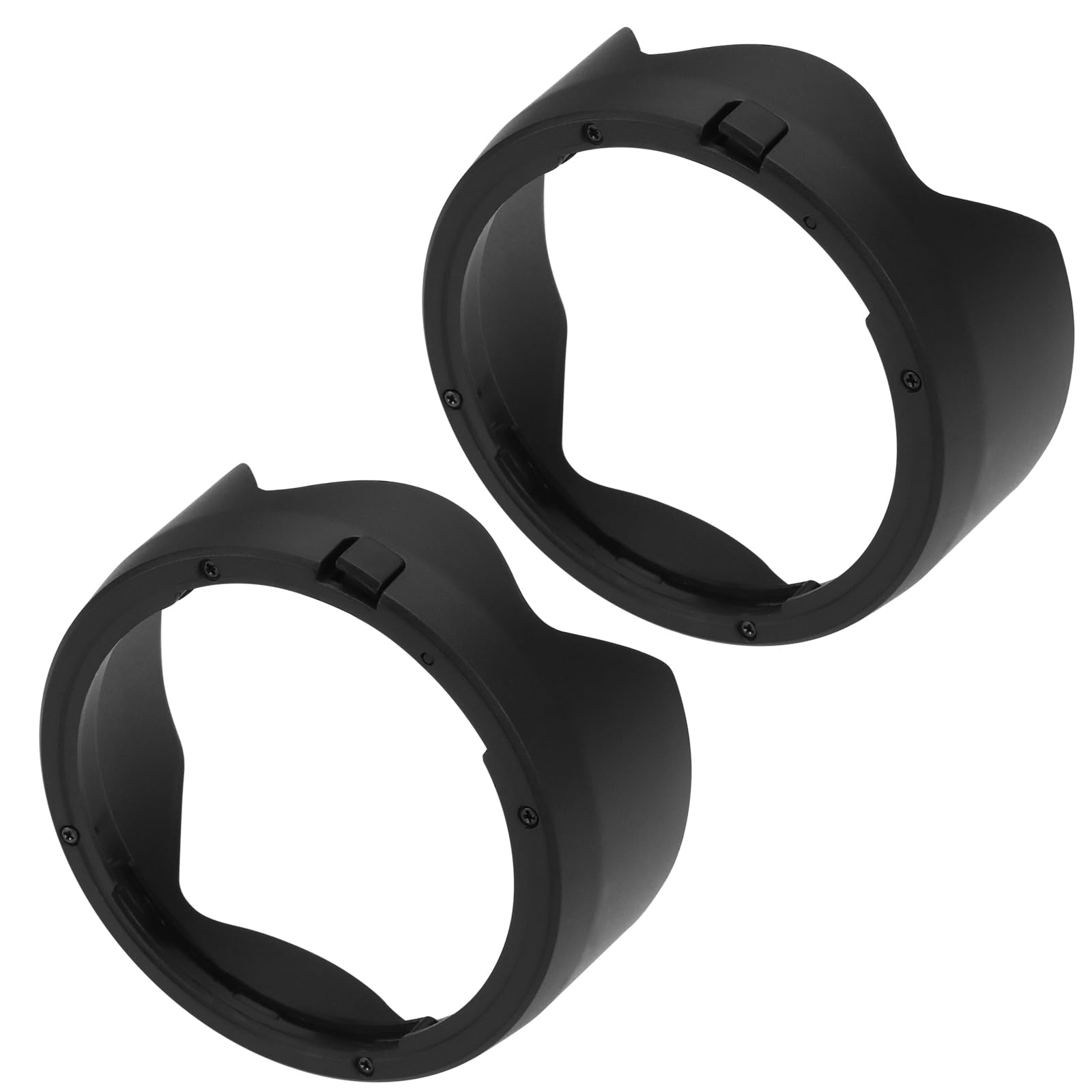 YINETTECH 2Pcs Camera Lens Hood Lotus Lens Hood Bayonet Lens Cap Compatible with Canon EF 50mm f/1.8 STM Replaces Canon ES-68II Black