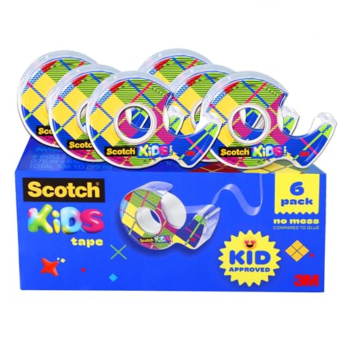 Scotch Kids Tape Dispenser, Invisible, 3/4 in x 650 in by Scotch - Used condition - US$15.71