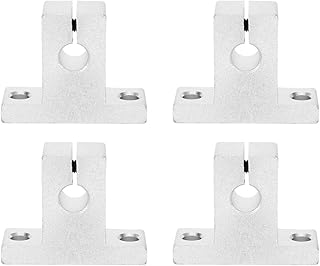 Garosa 4pcs SK8 Linear Motion Rail Clamping Guide Support for 8mm Dia Shaft, Aluminum Alloy Shaft Bracket Hardware Fastener Rail Accessory Industrial Tool,Brackets and Connecting Plates