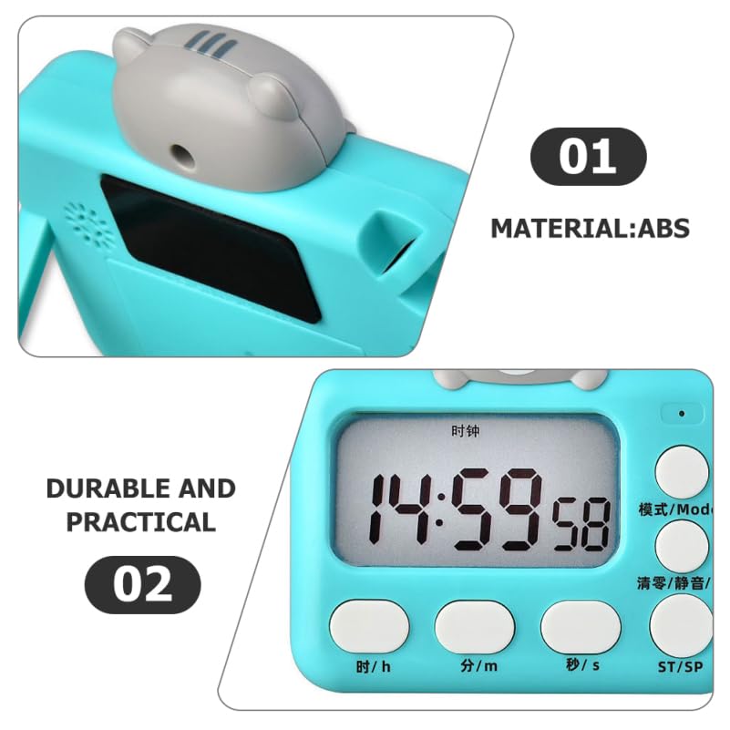 Minuteur de cuisine numérique avec grand écran LCD Alipis