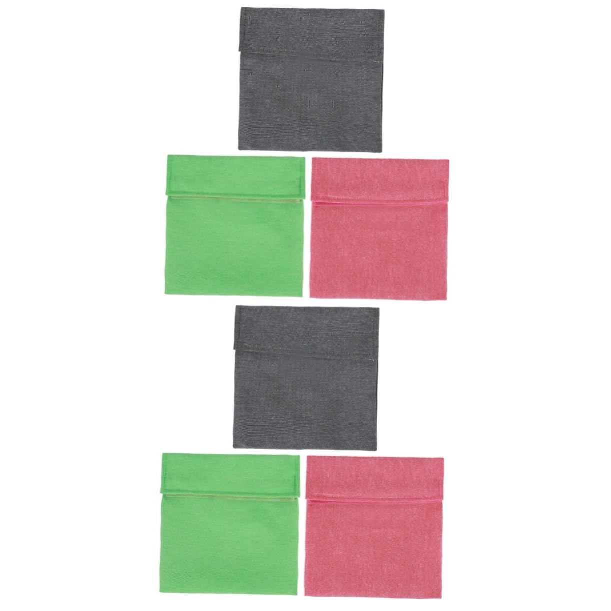 KOMBIUDA 2 Juegos 3 Piezas Bolsa De Refrigerio Fácil De Llevar Bolsa De Comida Bolsa Organizadora De Cosméticos Bolsa De Refrigerio De Tela Lavable Bolsa De Maquillaje Impermeable Bolsa De