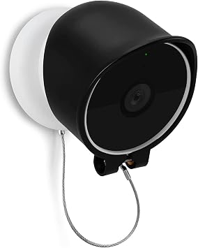 OLAIKE Anti-Drop and Anti-Theft Mount for Google Nest Cam Outdoor/Indoor,Battery-2nd Gen, Anti-Glare/Waterproof Nest Camera Mount Cover, Not Affect Nest Cams Night VisionCamera Not Included,Black