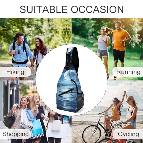 Mochila casual tipo bandolera para viaje y senderismo miniatura 6
