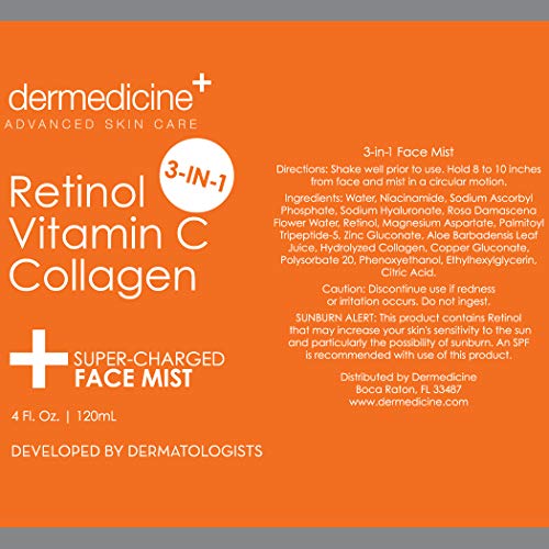 Dermedicine DRM-FMST-3IN1 3 In 1 Super-Charged Anti-Aging Face Mist W/Retinol thumb #5