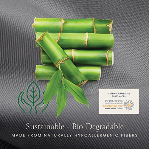 Belador Viscose Bamboo Sheets King - Silky Luxury Bed Sheets Cooling Sheets Set - Soft Satin Bed Sheet Set - 16 Inch Deep Pocket - Hotel Sheets Bedding Set Flat Sheet + Fitted Sheet + 2 Pillowcase #TOP7