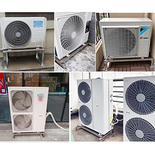 HeavyDuty Mini Split AC wspornik wspornika ze stali nierdzewnej, uniwersalny zewnętrzny stojak skraplacza z amortyzacją wstrząsów do klimatyzatorów i pomp ciepła