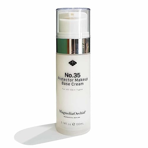 Magnolia Orchid NO.35 Crema base de maquillaje protectora para todo tipo de piel, 3.14 onzas líquidas3.4 fl oz (beige)