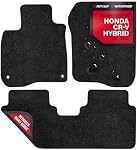 Floor Mats for Honda CRV 2017-2022 - Custom 3D Fit for Honda CR-V 2017 2018 2019 2020 2021 2022 Hybrid - 1st & 2nd Row Set - Anti-Slip Backing - 22oz Heavy Duty Carpet Mat - All Weather Car Liner
