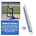 KLNBRWR Power Spring for Blue Flame Ultimate Pitching Machine,8.26 Inch Length Power Spring Replacement Parts Compatible with Louisville Slugger Ultimate and Black Flame Pitching Machine