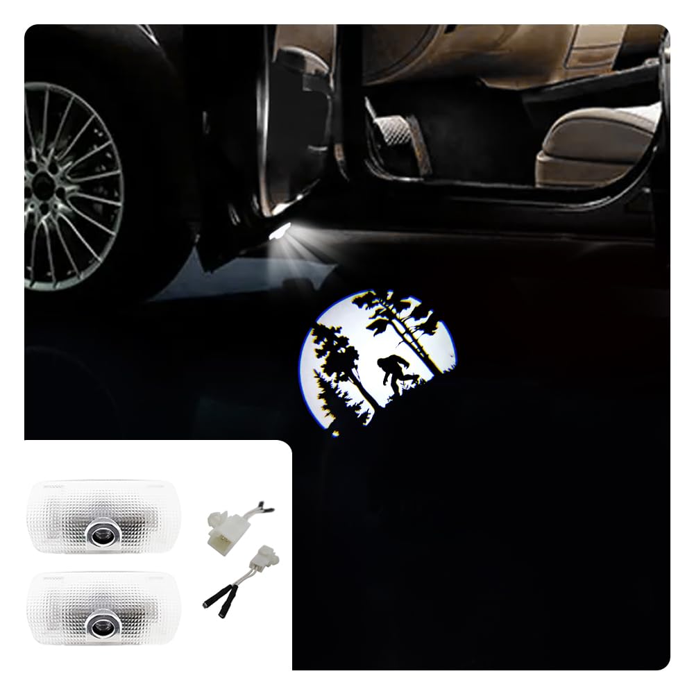 2 Pcs Car Door Logo Lights Car Projection LED Projector Door Shadow Light Welcome Light Puddle Lights Compatible for 4Runner Tundra Highlander Sequoia Venza Land Cruiser